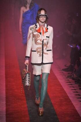 Milan Fashion Week, Women Spring Summer 2017. Milano, Moda Donna, Primavera Estate 2017. GUCCI catwalk. Pictured: model  Copyright: xRiccardoxGiordanoxSickix
