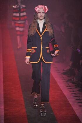 Milan Fashion Week, Women Spring Summer 2017. Milano, Moda Donna, Primavera Estate 2017. GUCCI catwalk. Pictured: model  Copyright: xRiccardoxGiordanoxSickix