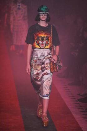 Milan Fashion Week, Women Spring Summer 2017. Milano, Moda Donna, Primavera Estate 2017. GUCCI catwalk. Pictured: model  Copyright: xRiccardoxGiordanoxSickix