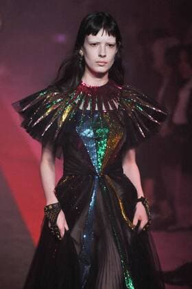Milan Fashion Week, Women Spring Summer 2017. Milano, Moda Donna, Primavera Estate 2017. GUCCI catwalk. Pictured: model  Copyright: xRiccardoxGiordanoxSickix