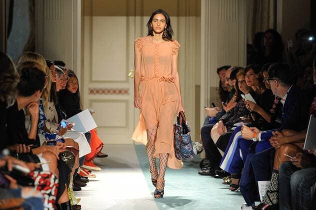 Milan Fashion Week, Women Spring Summer 2017. Milano, Moda Donna, Primavera Estate 2017. Kristina Ti catwalk. Pictured: model  Copyright: xRiccardoxGiordanoxSickix