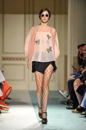 Milan Fashion Week, Women Spring Summer 2017. Milano, Moda Donna, Primavera Estate 2017. Kristina Ti catwalk. Pictured: model  Copyright: xRiccardoxGiordanoxSickix