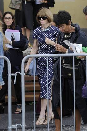 Milan Anna Wintour in the parade of Gucci  Copyright: xLivioxValeriox
