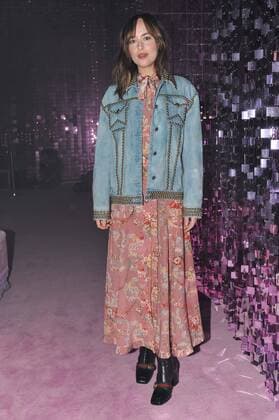 Milan Fashion Week, Women Spring Summer 2017. Milano, Moda Donna, Primavera Estate 2017. Gucci Front row Pictured: Dakota Johnson  Copyright: xRiccardoxGiordanoxSickix