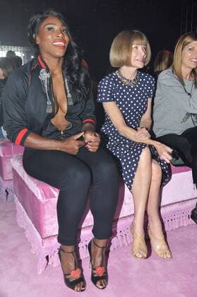 Milan Fashion Week, Women Spring Summer 2017. Milano, Moda Donna, Primavera Estate 2017. Gucci Front row Pictured: Serena Williams Anna Wintour  Copyright: xRiccardoxGiordanoxSickix