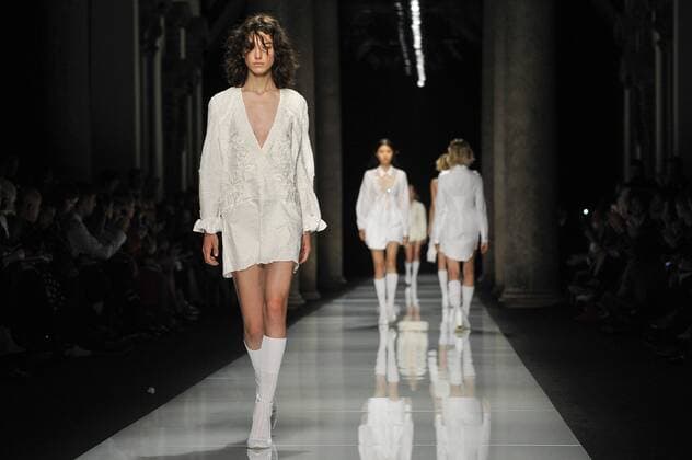 Milan Fashion Week, Women Spring Summer 2017. Milano, Moda Donna, Primavera Estate 2017. Francesco Scognamiglio Catwalk Pictured: model  Copyright: xRiccardoxGiordanoxSickix