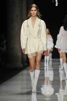 Milan Fashion Week, Women Spring Summer 2017. Milano, Moda Donna, Primavera Estate 2017. Francesco Scognamiglio Catwalk Pictured: model  Copyright: xRiccardoxGiordanoxSickix
