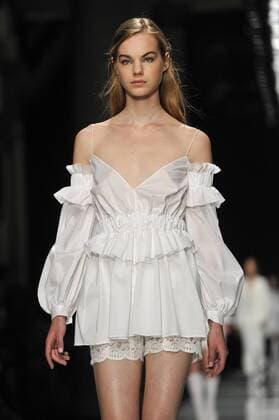 Milan Fashion Week, Women Spring Summer 2017. Milano, Moda Donna, Primavera Estate 2017. Francesco Scognamiglio Catwalk Pictured: model  Copyright: xRiccardoxGiordanoxSickix
