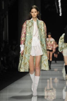 Milan Fashion Week, Women Spring Summer 2017. Milano, Moda Donna, Primavera Estate 2017. Francesco Scognamiglio Catwalk Pictured: model  Copyright: xRiccardoxGiordanoxSickix