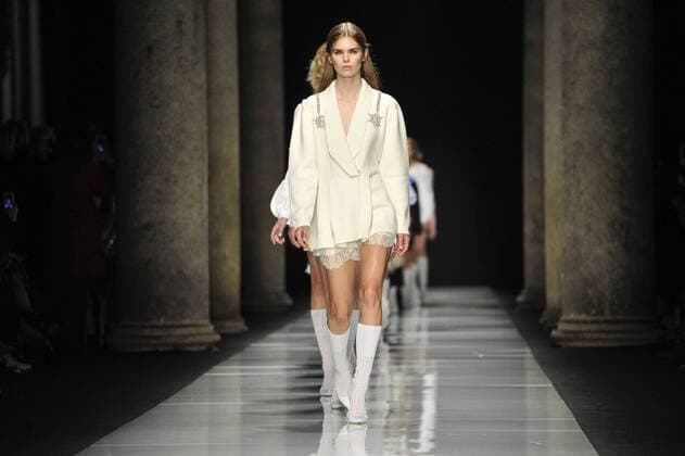 Milan Fashion Week, Women Spring Summer 2017. Milano, Moda Donna, Primavera Estate 2017. Francesco Scognamiglio Catwalk Pictured: model  Copyright: xRiccardoxGiordanoxSickix