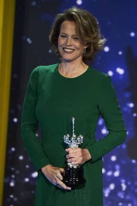 September 21, 2016 - San Sebastian, Euskadi, Spain - Sigourney Weaver receives the Donosti Lifetime Achievement Award at the Kursaal Palace during the 64th San Sebastian International Film Festival on September 21, 2016 in San Sebastian, Spain. San Sebastian Spain  - ZUMAg15_