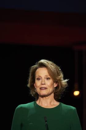 September 21, 2016 - San Sebastian, Euskadi, Spain - Sigourney Weaver receives the Donosti Lifetime Achievement Award at the Kursaal Palace during the 64th San Sebastian International Film Festival on September 21, 2016 in San Sebastian, Spain. San Sebastian Spain  - ZUMAg15_
