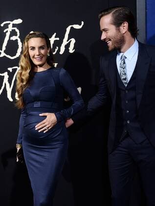 Cast member Armie Hammer and his wife Elizabeth Chambers attend the premiere of the motion picture drama The Birth of a Nation at the ArcLight Cinerrama Dome in the Hollywood section of Los Angeles on September 21, 2016. Storyline: Nat Turner, a literate slave and preacher in the antebellum South, orchestrates an uprising.  LAP2016092137 JIMxRUYMEN