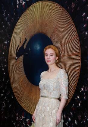 MOSCOW, RUSSIA - SEPTEMBER 21, 2016: German actress Franziska Petri attends the Moscow premiere of Russian director Alexei Mizgirev s new film The Duelist at the Formula Kino na Kutuzovskom Cinema. Sergei Fadeichev TASS  TS031F37