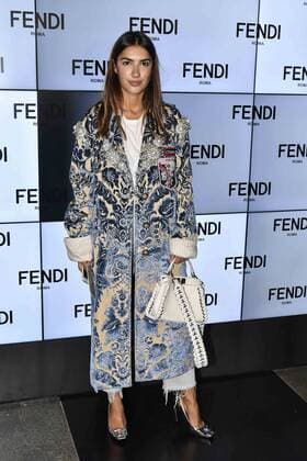 Milan Fashion Week, Women Spring Summer 2017. Milano, Moda Donna, Primavera Estate 2017. Fendi front row Pictured: model  Copyright: xRiccardoxGiordanoxSickix