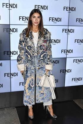 Milan Fashion Week, Women Spring Summer 2017. Milano, Moda Donna, Primavera Estate 2017. Fendi front row Pictured: model  Copyright: xRiccardoxGiordanoxSickix
