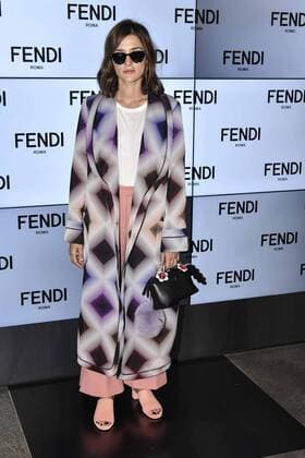 Milan Fashion Week, Women Spring Summer 2017. Milano, Moda Donna, Primavera Estate 2017. Fendi front row Pictured: Eleonora Carries  Copyright: xRiccardoxGiordanoxSickix