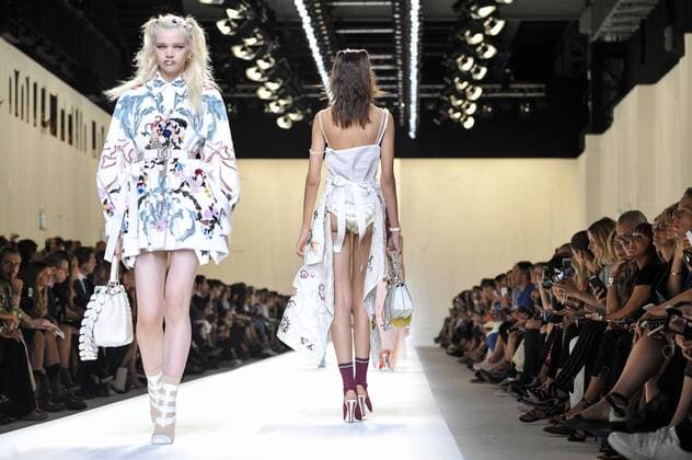 Milan Fashion Week, Women Spring Summer 2017. Milano, Moda Donna, Primavera Estate 2017. Fendi catwalk Pictured: model  Copyright: xRiccardoxGiordanoxSickix