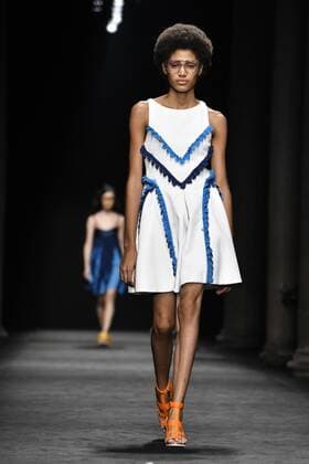 Milan, Fashion Week, Women Spring Summer 2017. Milano, Moda Donna, Primavera Estate 2017. Byblos catwalk Pictured: Model  Copyright: xRiccardoxGiordanoxSickix