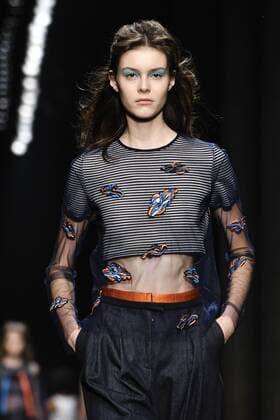 Milan, Fashion Week, Women Spring Summer 2017. Milano, Moda Donna, Primavera Estate 2017. Byblos catwalk Pictured: Model  Copyright: xRiccardoxGiordanoxSickix