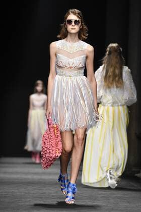 Milan, Fashion Week, Women Spring Summer 2017. Milano, Moda Donna, Primavera Estate 2017. Byblos catwalk Pictured: Model  Copyright: xRiccardoxGiordanoxSickix