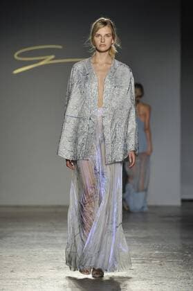 Milan, Fashion Week, Women Spring Summer 2017. Milano, Moda Donna, Primavera Estate 2017. GENNY catwalk Pictured: model  Copyright: xRiccardoxGiordanoxSickix