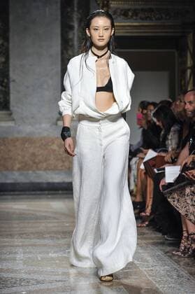 Milan, Fashion Week, Women Spring Summer 2017. Milano, Moda Donna, Primavera Estate 2017. Les Copains catwalk Pictured: model  Copyright: xRiccardoxGiordanoxSickix
