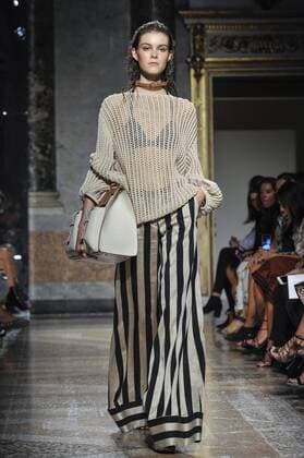 Milan Fashion Week, Women Spring Summer 2017. Les Copains catwalk Pictured: model  Copyright: xRiccardoxGiordanoxSickix