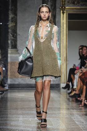 Milan Fashion Week, Women Spring Summer 2017. Les Copains catwalk Pictured: model  Copyright: xRiccardoxGiordanoxSickix