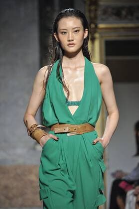Milan Fashion Week, Women Spring Summer 2017. Les Copains catwalk Pictured: model  Copyright: xRiccardoxGiordanoxSickix