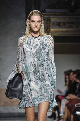 Milan Fashion Week, Women Spring Summer 2017. Les Copains catwalk Pictured: model  Copyright: xRiccardoxGiordanoxSickix