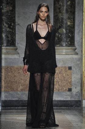 Milan Fashion Week, Women Spring Summer 2017. Les Copains catwalk Pictured: model  Copyright: xRiccardoxGiordanoxSickix