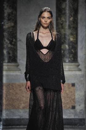 Milan Fashion Week, Women Spring Summer 2017. Les Copains catwalk Pictured: model  Copyright: xRiccardoxGiordanoxSickix