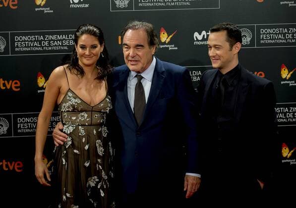 September 22, 2016 - San Sebastian, Spain - Actor Joseph Gordon Levit, Oliver Stone and Shailene Woodley attends SnowdenÃ‚Â premiere during 64th San Sebastian International Film Festival at Maria Cristina Hostel on September 22, 2016 in San Sebastian, Spain. San Sebastian Spain  - ZUMAn230