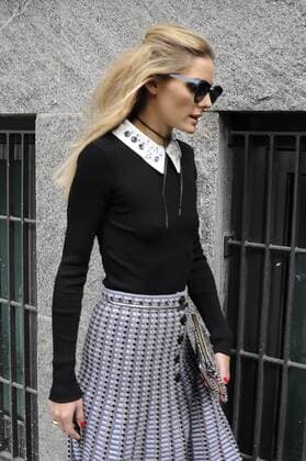 Milan fashion show of Giorgio Armani Pictured: Olivia Palermo  Copyright: xLivioxValeriox