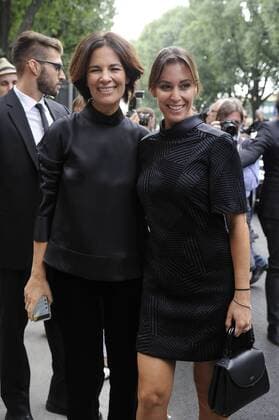 Milan fashion show of Giorgio Armani In the picture: Roberta Armani and Flavia Pennetta  Copyright: xLivioxValeriox