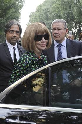 Milan fashion show of Giorgio Armani Pictured: Anna Wintour  Copyright: xLivioxValeriox