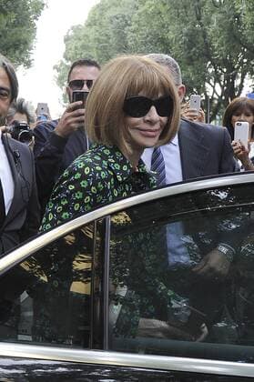 Milan fashion show of Giorgio Armani Pictured: Anna Wintour  Copyright: xLivioxValeriox