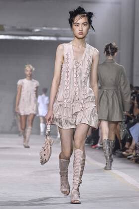 Milan Fashion Week, Women Spring Summer 2017. Diesel Black Gold catwalk Pictured: model  Copyright: xRiccardoxGiordanoxSickix