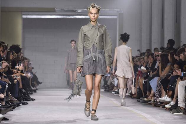 Milan Fashion Week, Women Spring Summer 2017. Diesel Black Gold catwalk Pictured: model  Copyright: xRiccardoxGiordanoxSickix