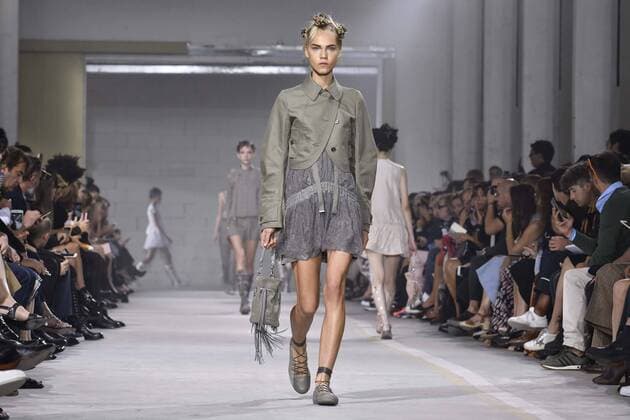 Milan Fashion Week, Women Spring Summer 2017. Diesel Black Gold catwalk Pictured: model  Copyright: xRiccardoxGiordanoxSickix
