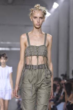 Milan Fashion Week, Women Spring Summer 2017. Diesel Black Gold catwalk Pictured: model  Copyright: xRiccardoxGiordanoxSickix