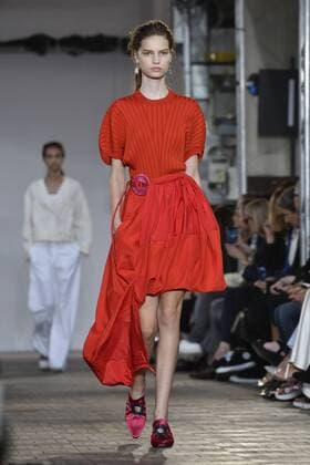 Milan Fashion Week, Women Spring Summer 2017. SportMax catwalk Pictured: model  Copyright: xRiccardoxGiordanoxSickix