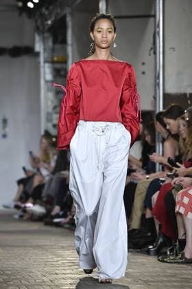 Milan Fashion Week, Women Spring Summer 2017. SportMax catwalk Pictured: model  Copyright: xRiccardoxGiordanoxSickix
