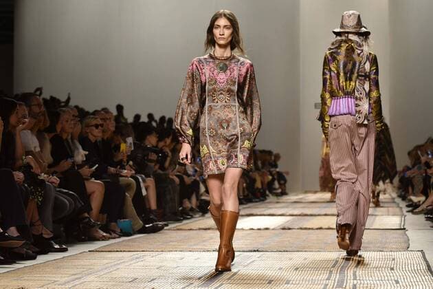 Milan Fashion Week, Women Spring Summer 2017. Etro catwalk Pictured: model  Copyright: xRiccardoxGiordanoxSickix