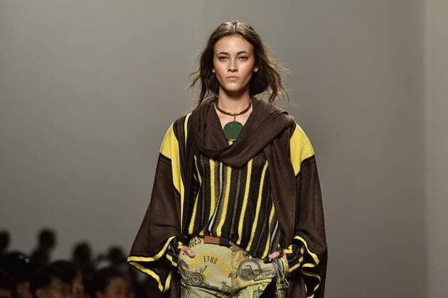 Milan Fashion Week, Women Spring Summer 2017. Etro catwalk Pictured: model  Copyright: xRiccardoxGiordanoxSickix