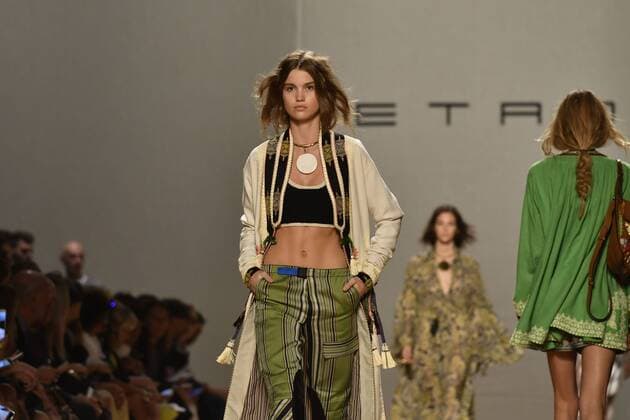 Milan Fashion Week, Women Spring Summer 2017. Etro catwalk Pictured: model  Copyright: xRiccardoxGiordanoxSickix