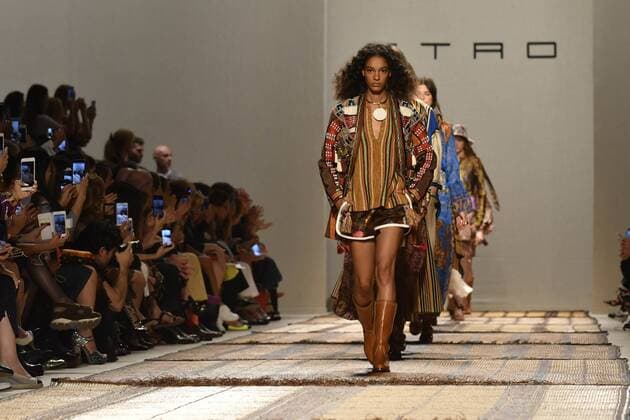 Milan Fashion Week, Women Spring Summer 2017. Etro catwalk Pictured: model  Copyright: xRiccardoxGiordanoxSickix