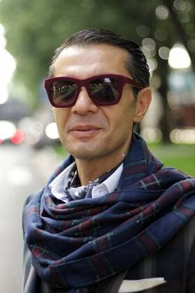 Antonio Nieto (Fashion Journalist) posing outside The Armani Runway Show During The Milan Fashion Week Womenswear Spring-Summer 2017  Copyright: xPaoloxDilettox