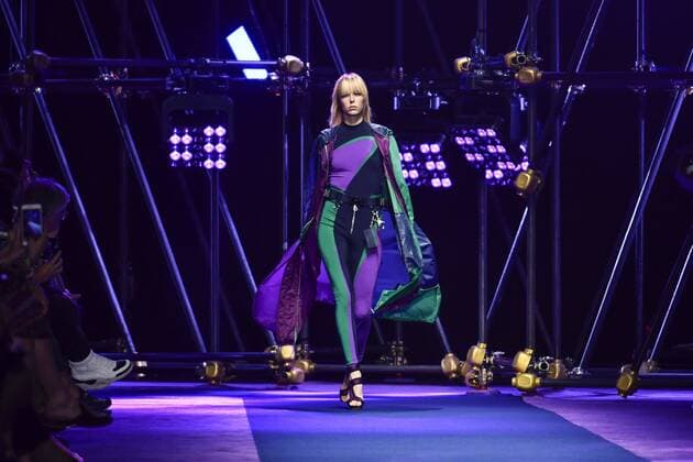 Milan Fashion Week, Women Spring Summer 2017. VERSACE catwalk Pictured: model  Copyright: xRiccardoxGiordanoxSickix